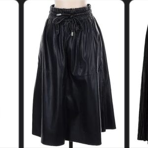 Elegant Black Midi Skirt